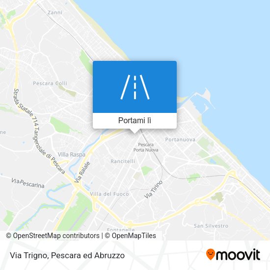 Mappa Via Trigno