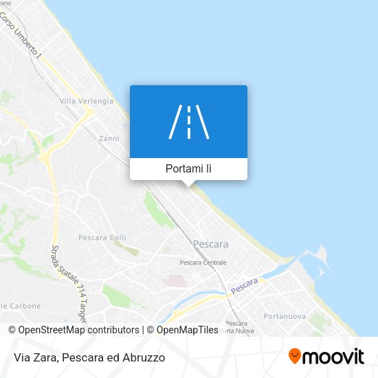 Mappa Via Zara