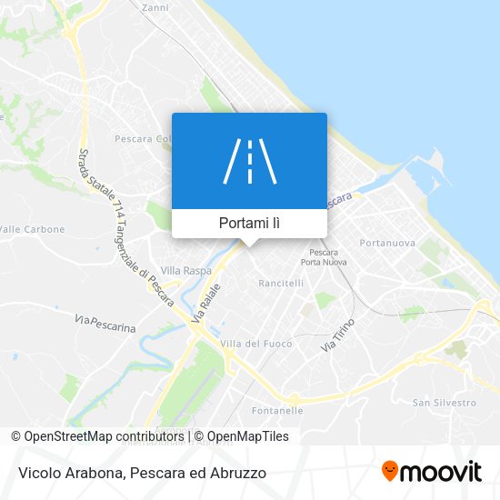 Mappa Vicolo Arabona