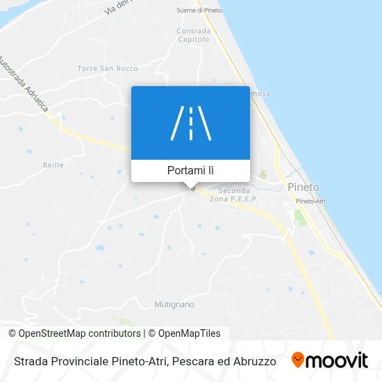 Mappa Strada Provinciale Pineto-Atri