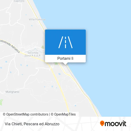 Mappa Via Chieti