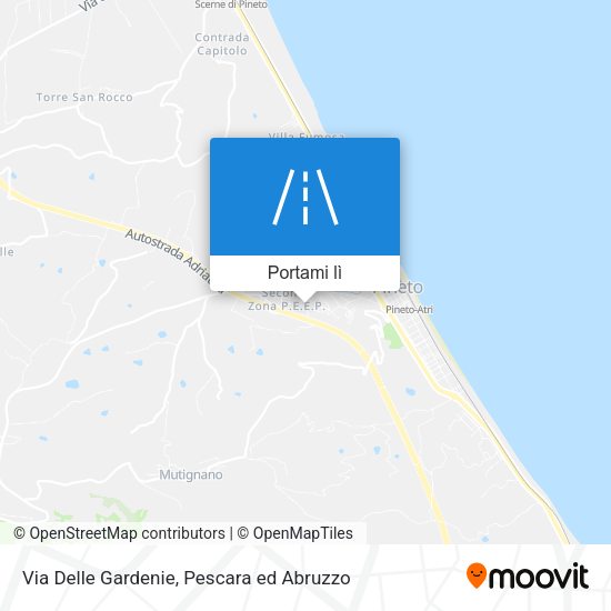 Mappa Via Delle Gardenie