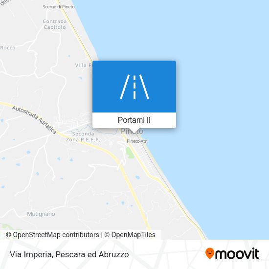 Mappa Via Imperia