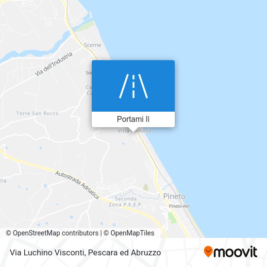 Mappa Via Luchino Visconti