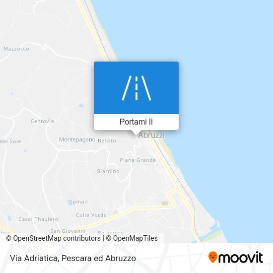 Mappa Via Adriatica