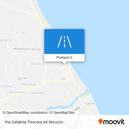 Mappa Via Calabria