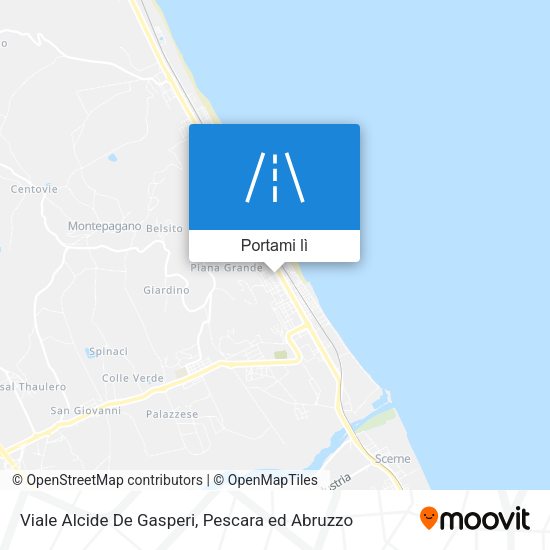 Mappa Viale Alcide De Gasperi