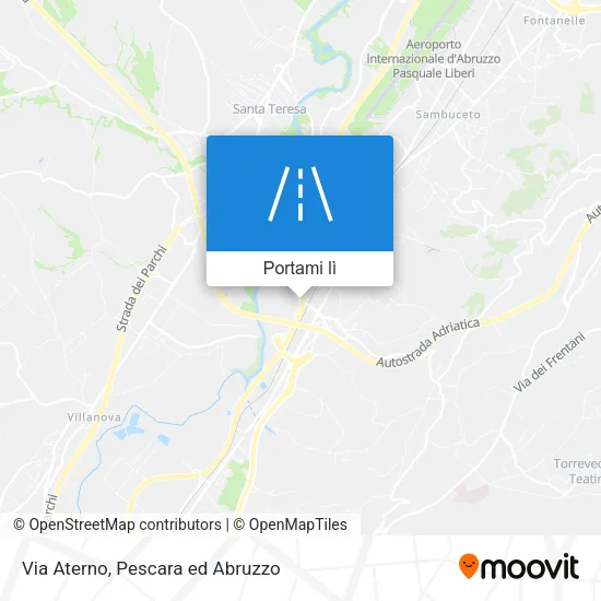 Mappa Via Aterno