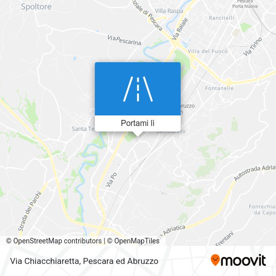 Mappa Via Chiacchiaretta