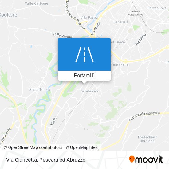Mappa Via Ciancetta