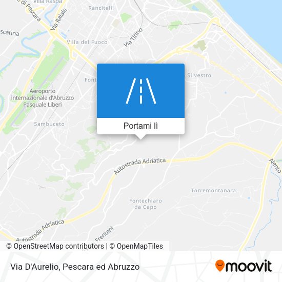Mappa Via D'Aurelio