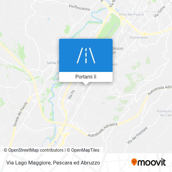 Mappa Via Lago Maggiore