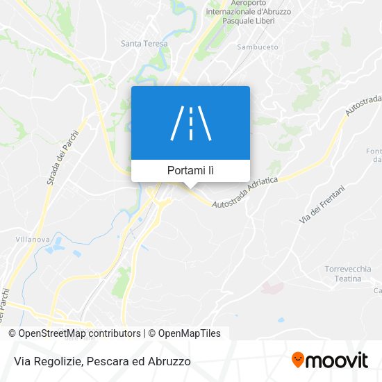 Mappa Via Regolizie