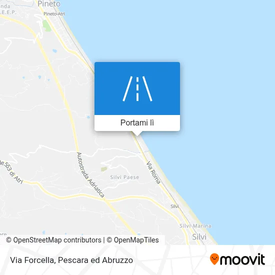 Mappa Via Forcella