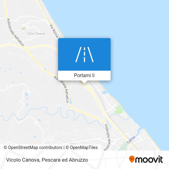 Mappa Vicolo Canova
