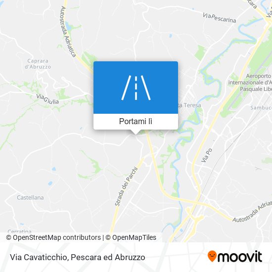 Mappa Via Cavaticchio