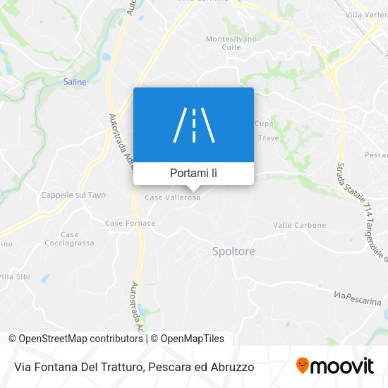 Mappa Via Fontana Del Tratturo