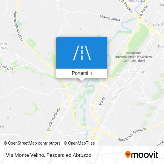 Mappa Via Monte Velino