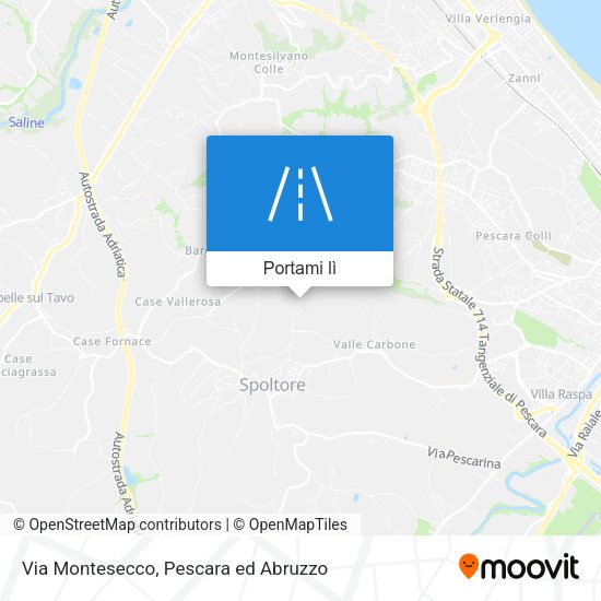 Mappa Via Montesecco