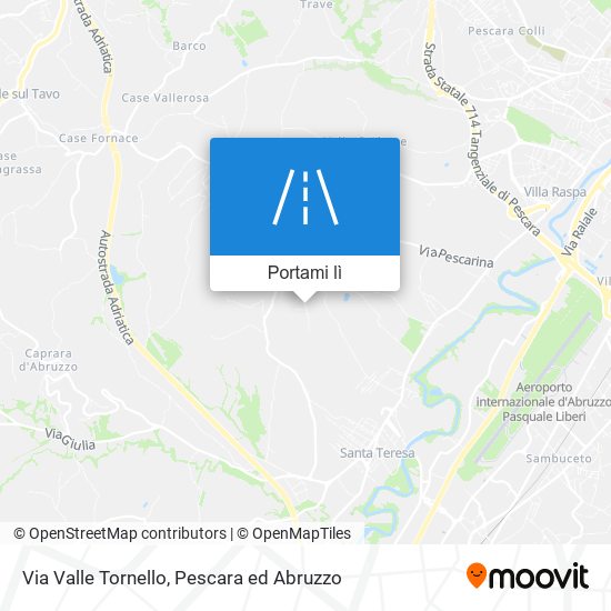 Mappa Via Valle Tornello