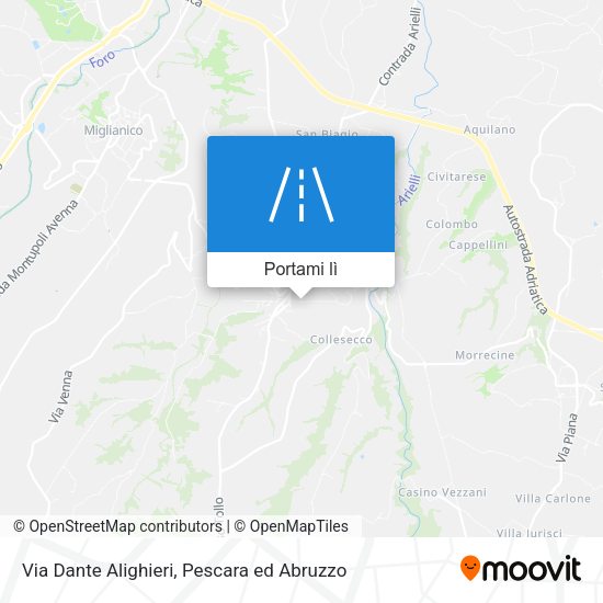 Mappa Via Dante Alighieri