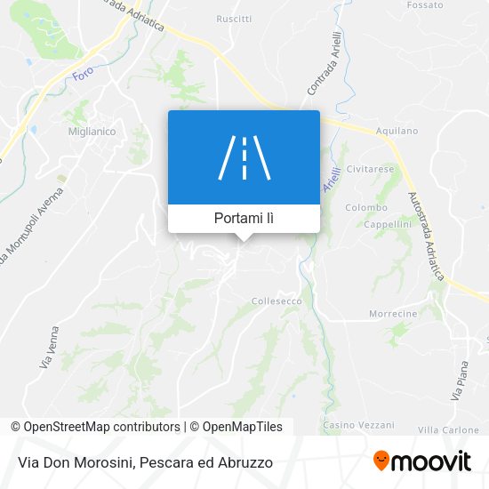 Mappa Via Don Morosini