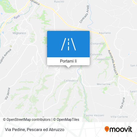 Mappa Via Pedine
