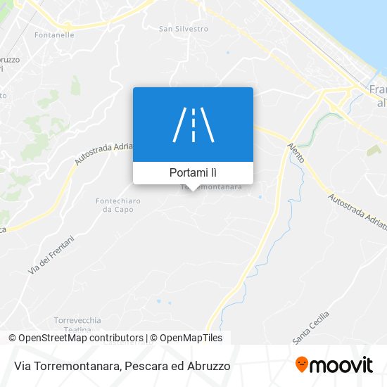 Mappa Via Torremontanara