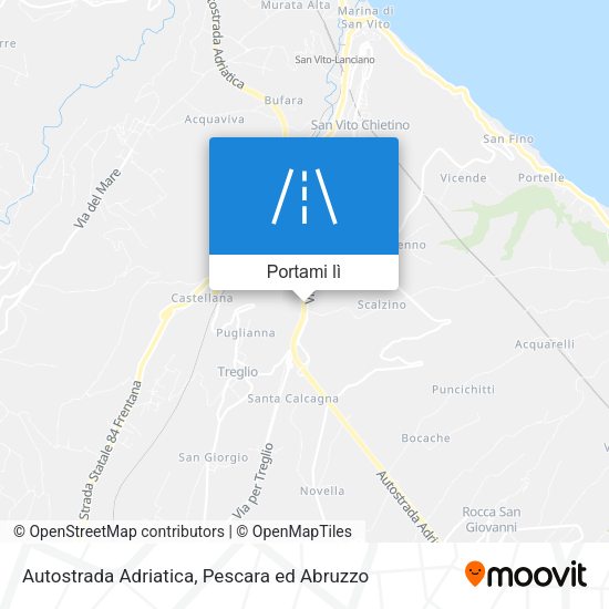 Mappa Autostrada Adriatica