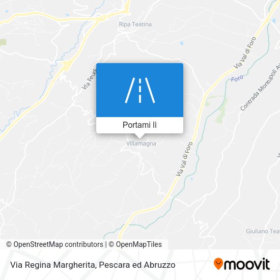 Mappa Via Regina Margherita