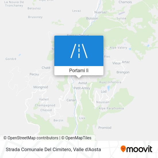 Mappa Strada Comunale Del Cimitero
