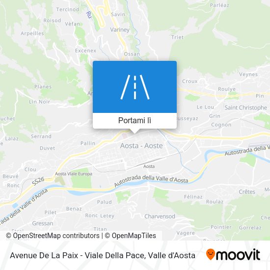 Mappa Avenue De La Paix - Viale Della Pace