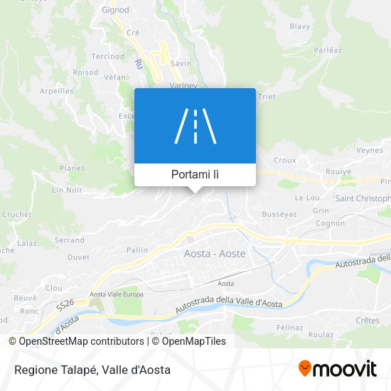 Mappa Regione Talapé