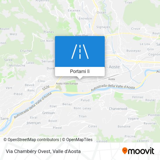 Mappa Via Chambéry Ovest