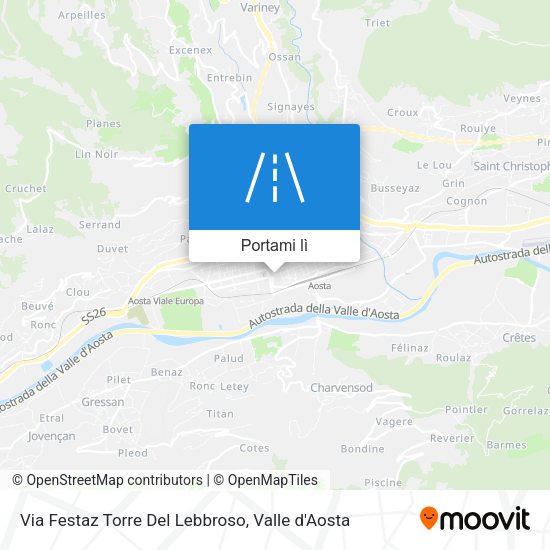 Mappa Via Festaz Torre Del Lebbroso