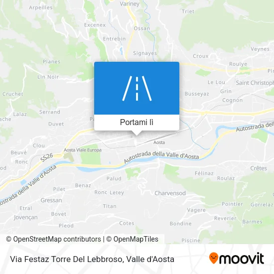 Mappa Via Festaz Torre Del Lebbroso