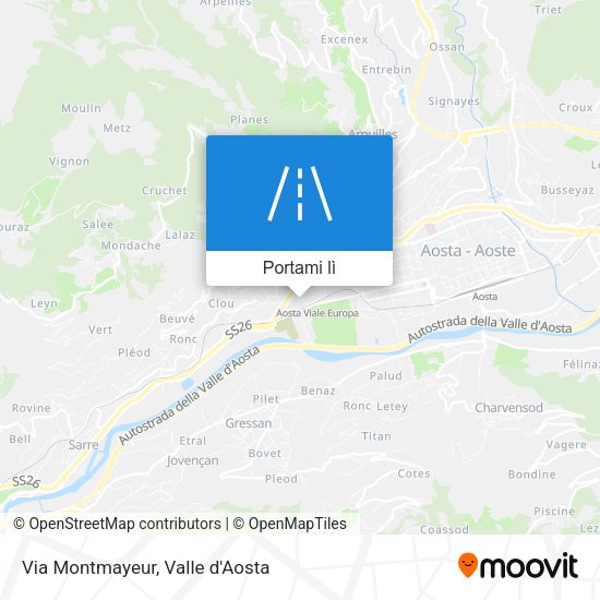 Mappa Via Montmayeur