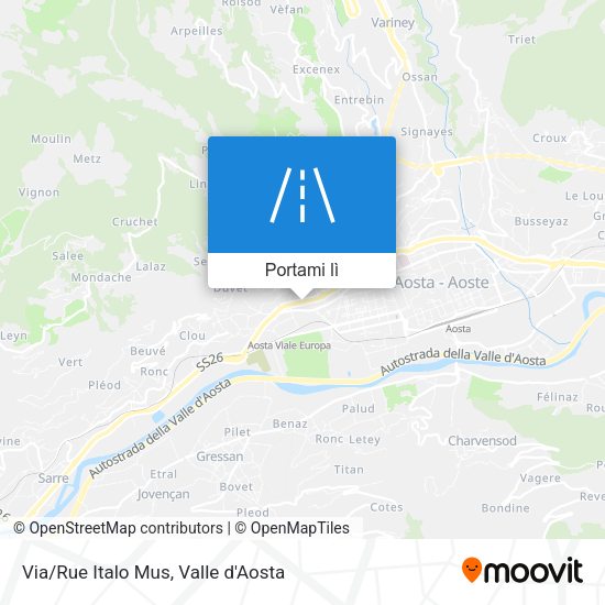 Mappa Via/Rue Italo Mus