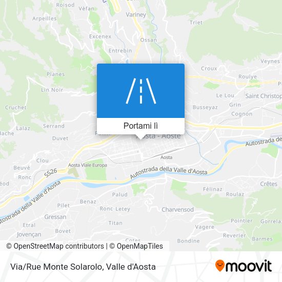 Mappa Via/Rue Monte Solarolo