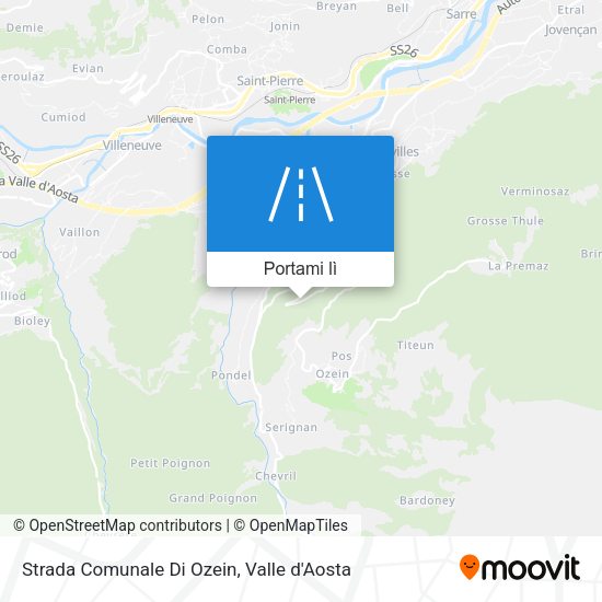 Mappa Strada Comunale Di Ozein