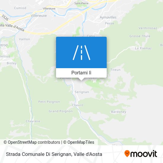 Mappa Strada Comunale Di Serignan