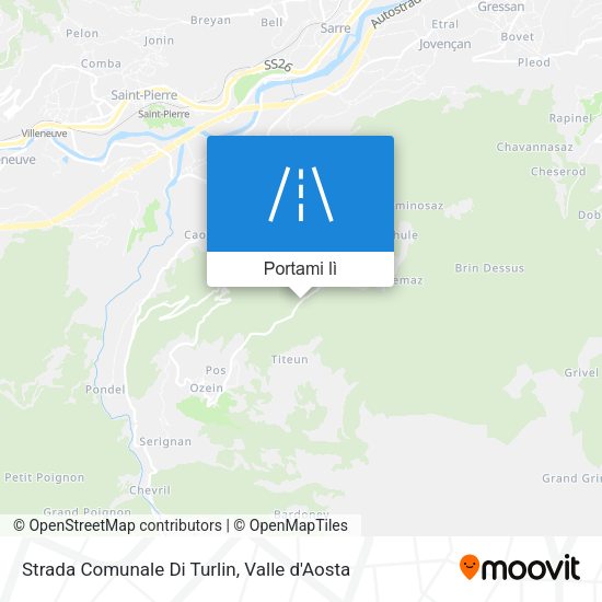Mappa Strada Comunale Di Turlin