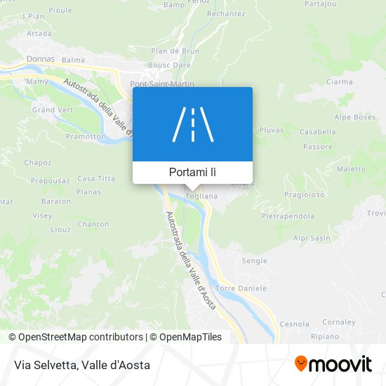 Mappa Via Selvetta