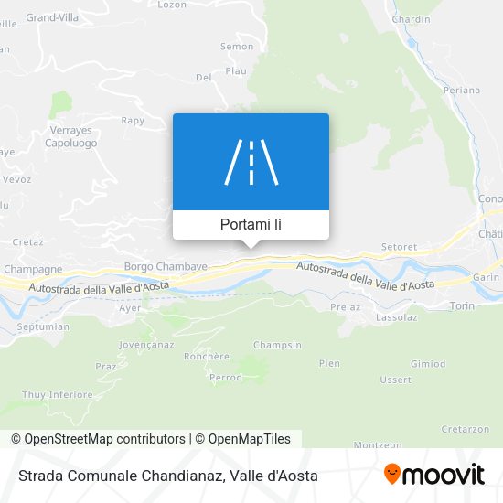 Mappa Strada Comunale Chandianaz