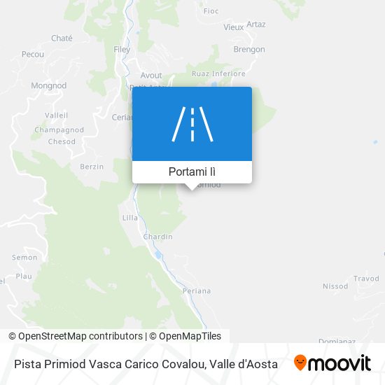 Mappa Pista Primiod Vasca Carico Covalou