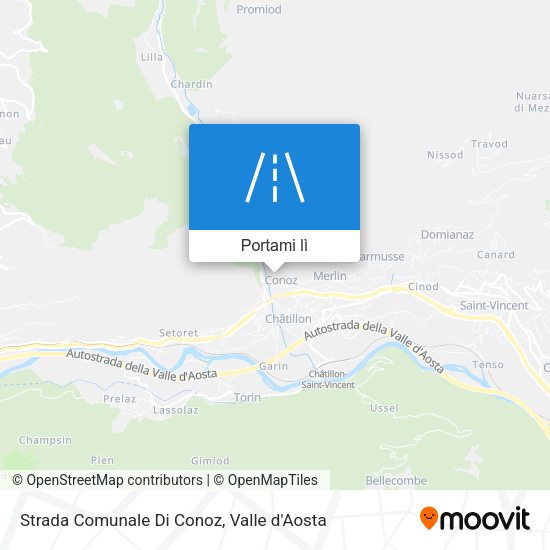 Mappa Strada Comunale Di Conoz
