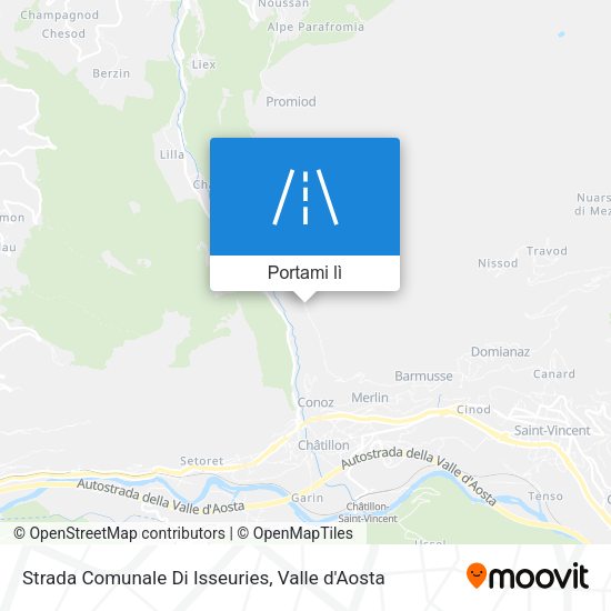 Mappa Strada Comunale Di Isseuries
