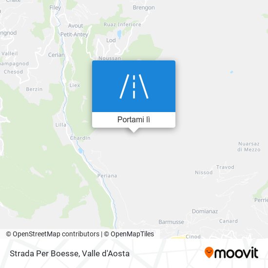 Mappa Strada Per Boesse