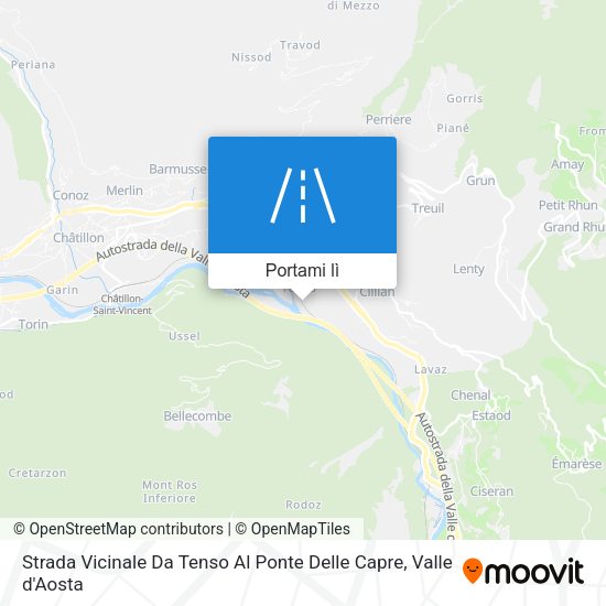 Mappa Strada Vicinale Da Tenso Al Ponte Delle Capre