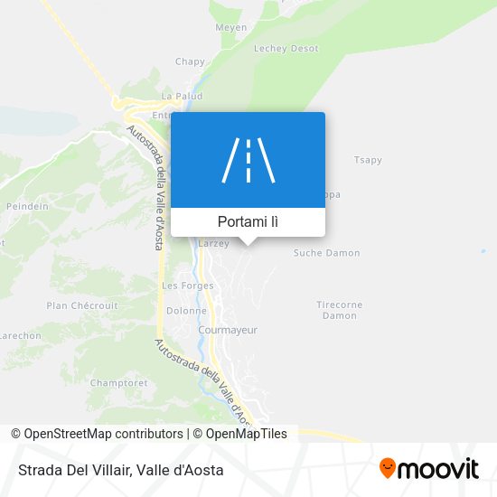 Mappa Strada Del Villair